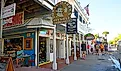 Storefronts in Key West, Florida. Editorial Photo Credit: Dennis MacDonald via Shutterstock 