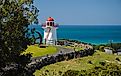 The lighthouse at Warrnambool on the Australian Pacific coast.