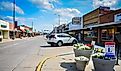 The Lincoln Highway, the United State's first transcontinental highway, runs through a typical American main street in Ogallala, NE. Editorial credit: Sandra Foyt / Shutterstock.com 