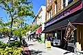 Main Street in downtown Canandaigua, New York. Editorial credit: Ritu Manoj Jethani / Shutterstock.com.
