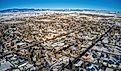 Aerial View of Craig, Colorado during Winter.