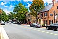 Main Street in Middleburg, Virginia. Editorial credit: Kosoff / Shutterstock.com