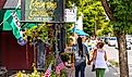 Downtown Woodstock, Vermont. Editorial credit: hw22 / Shutterstock.com.