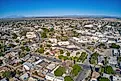 Aerial View of Downtown Brawley, California