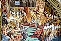 A painting depicting the crowning of Charlemagne as the Holy Roman Emperor in 800 CE. Image credit Viacheslav Lopatin via Shutterstock