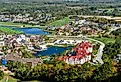 Blue Mountain resort and village during autumn in Collingwood, Ontario.