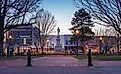 Downtown Bentonville, Arkansas during Spring.