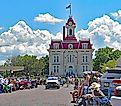 The annual Flint hills rodeo parade in Cottonwood Falls, Kansas. Image credit: mark reinstein / Shutterstock.com