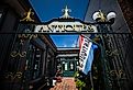 The exterior of an antique store in the shopping district of Lewes near Rehoboth and Dewey Beach on the coast. Editorial credit: Nicole Glass Photography / Shutterstock.com