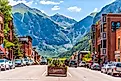 The picturesque Colorado Avenue in Telluride, Colorado. Editorial credit: Kristi Blokhin / Shutterstock.com.