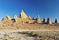 Trona Pinnacles are nerarly 500 tufa spires hidden in California Desert National Conservation Area. 