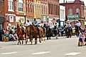 Washunga Days Parade in Council Grove, Kansas. Editorial credit: mark reinstein / Shutterstock.com.