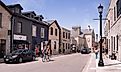 A downtown street in Elora, Ontario. Editorial credit: Vadim Rodnev / Shutterstock.com