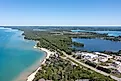 Aerial view of Lake Michigan. Image Credits: Jerry Kozlowski