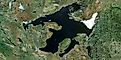 A very artistic landscape surrounding the Great Bear Lake, Canada, North America