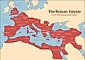 Map of the Roman Empire at its height