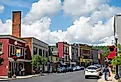Street view of downtown Saranac Lake, New York. Image credit aimintang via istock