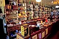 Old time general store in High Amana in the Amana Colonies Iowa (Editorial credit: Dennis MacDonald / Shutterstock.com)