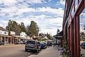 Street scene View of historic old town of Julian California.