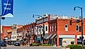 A sunny view of the Ponca City cityscape. Editorial credit: Kit Leong / Shutterstock.com.