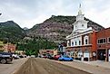 Walsh Library building and downtown Ouray, Colorado. Image credit Ian Dewar Photography via Shutterstock