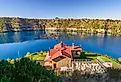 Blue Lake at Mount Gambier, South Australia