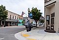 Downtown street in Algoma, Wisconsin. Image credit melissamn via Shutterstock