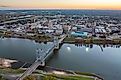 Aerial view of Alexandria, Louisiana.