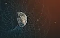 `3D rendering of Planet Earth's magnetic field. Elements of this image furnished by NASA. Image credit: Janez Volmajer/Shutterstock.com