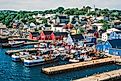 Aerial view of Lunenburg, Nova Scotia, Canada