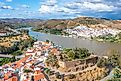 The Guadiana River flowing through Spain.