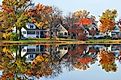 us city in fall