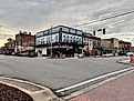 The downtown area of Tuscumbia, Alabama. Editorial credit: Luisa P Oswalt / Shutterstock.com.