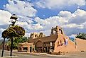 Adobe buildings in Taos, New Mexico.