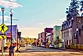 Penn Yan Historic District in Penn Yan, New York. Image credit: PQK / Shutterstock.com.