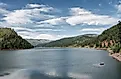 The spectacular Navajo Lake in New Mexico