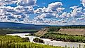 Five Finger Rapids of the Yukon River in Yukon Territory, Canada.