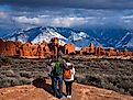 The Windows Section of Arches National Park, Moab, Utah.