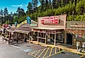 Boutiques and shops in downtown Keystone, South Dakota. Editorial credit: GagliardiPhotography / Shutterstock.com