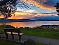 Evening by the lake, Klamath Falls, Oregon, USA. Editorial credit: KelsWhite / Shutterstock.com