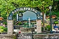 Basin Spring Park in downtown Eureka Springs, Arkansas.