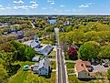 Aerial view of North Smithfield, Rhode Island.
