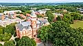 Tillman Hall on the Clemson University campus in Clemson, South Carolina.  Editorial credit: Chad Robertson Media / Shutterstock.com