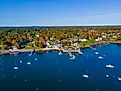 Pepperrell Cove on the Piscataqua River at Portsmouth Harbor in Kittery Point, town of Kittery, Maine.