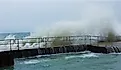Stormy Lake Michigan