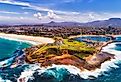 The headland at Wollongong on the Pacific coast, New South Wales, Australia.