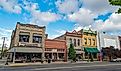 Old buildings line Main Street in the historic district of Baker City, Oregon. Editorial credit: davidrh / Shutterstock.com