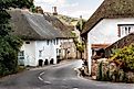 Thatched roof houses in West Lulworth, England (Bourne for nature via Shutterstock)