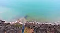 Water pollution entering Lake Erie via steel mills.