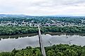 Aerial view of Brunswick, Maryland.